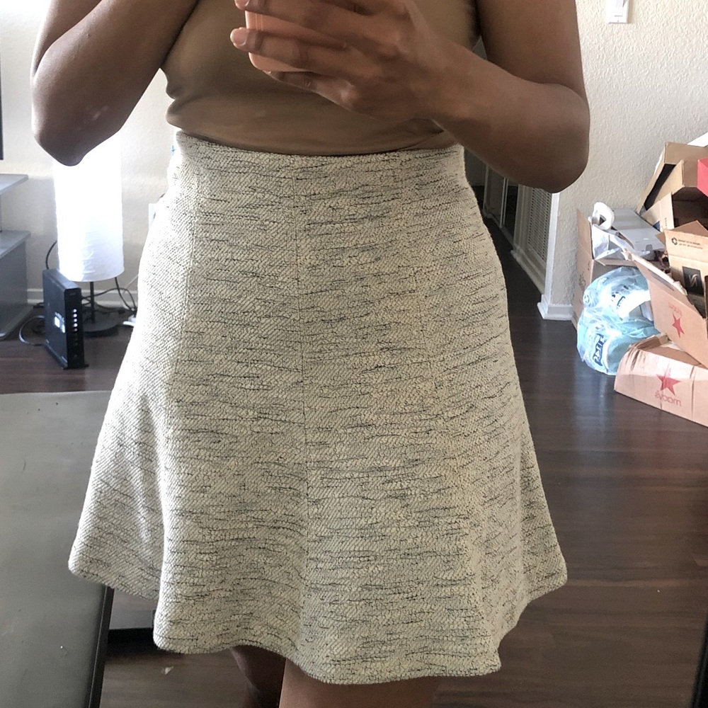 Loft A-line knitted skirt